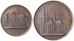 WAHRMEDAGLIE ESTERE - GERMANIA - Medaglia 1842 - Cattedrale di Colonia AE Ø 59 Colpetti
 Colpetti

BB+