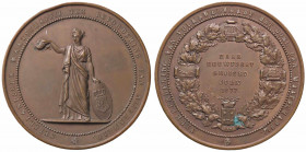 WAHRMEDAGLIE ESTERE - OLANDA - Guglielmo III (1849-1890) - Medaglia 1877 AE Ø 63 Colpetto
 Colpetto

SPL