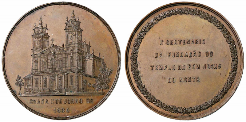 WAHRMEDAGLIE ESTERE - PORTOGALLO - Luigi I (1861-1889) - Medaglia 1884 AE Ø 54
...
