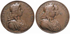 WAHRMEDAGLIE ESTERE - SVEZIA - Carlo XI (1660-1697) - Medaglia Nozze del Re AE Ø 46
 

qBB