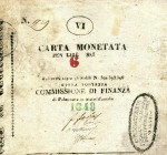 WAHRCARTAMONETA - LOMBARDO-VENETO - Assedio di Palmanova (1848) - 6 Lire 1848 Gav. 64 RR Lieve mancanza sulla firma
 Lieve mancanza sulla firma

BB...