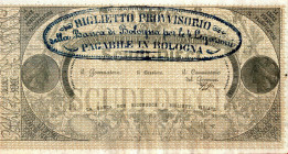 WAHRCARTAMONETA - STATO PONTIFICIO - Banca Pontificia per le 4 Legazioni (1855-1861) - 10 Scudi Gav. 256 RR Non emesso
 Non emesso - 

qFDS