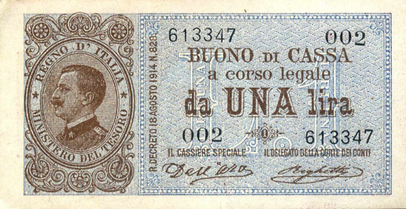 WAHRCARTAMONETA - BUONI DI CASSA - Vittorio Emanuele III (1900-1943) - Lira 18/0...