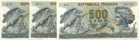 WAHRCARTAMONETA - BIGLIETTI DI STATO - Repubblica Italiana (monetazione in lire) (1946-2001) - 500 Lire - Aretusa Tre decreti
 

qFDS÷FDS