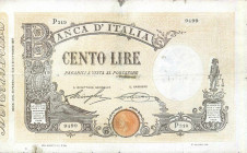 WAHRCARTAMONETA - BANCA d'ITALIA - Vittorio Emanuele III (1900-1943) - 100 Lire - Barbetti con matrice 23/02/1920 Alfa 307; Lireuro 15/35 Stringher/Sa...