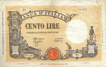 WAHRCARTAMONETA - BANCA d'ITALIA - Vittorio Emanuele III (1900-1943) - 100 Lire - Barbetti 09/12/1942 - Fascio Alfa 370; Lireuro 21A Azzolini/Urbini T...