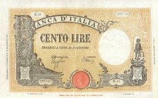 WAHRCARTAMONETA - BANCA d'ITALIA - Repubblica Sociale (1943-1945) - 100 Lire - Barbetti 08/10/1943 - Grande B.I. Alfa 375; Lireuro 24AA Azzolini/Urbin...