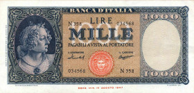 WAHRCARTAMONETA - BANCA d'ITALIA - Repubblica Italiana (monetazione in lire) (1946-2001) - 1.000 Lire - Medusa 15/09/1959 Alfa 698; Lireuro 54D Menich...