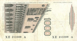 WAHRCARTAMONETA - BANCA d'ITALIA - Repubblica Italiana (monetazione in lire) (1946-2001) - 1.000 Lire - Marco Polo 07/08/1989 Alfa 731sp; Lireuro 57Ea...