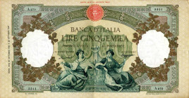 WAHRCARTAMONETA - BANCA d'ITALIA - Repubblica Italiana (monetazione in lire) (1946-2001) - 5.000 Lire - Rep. Marinare (medusa) 27/10/1953 Alfa 787; Li...