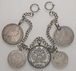 WAHRVARIE - Gioielli da antiquariato Collana in AG con 5 monete austriache, gr. 162
 

Buono
