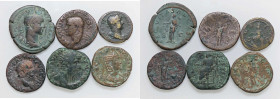 WAHRLOTTI - Imperiali 3 sesterzi e 3 assi, lotto di 6 monete
 

med. MB