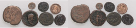 WAHRLOTTI - Imperiali 5 monete, asse repubblicano, imitazione barbarica di antoniniano, lotto di 7 monete
 

MB÷BB