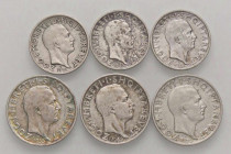 WAHRLOTTI - Estere ALBANIA - 2 franchi e franco 1935 (3 per tipo), lotto di 6 monete
 

BB÷SPL