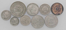 WAHRLOTTI - Estere ARGENTINA - 2 monete, Brasile (3), Perù (2), Bolivia (2), lotto di 9 monete
 

MB÷BB