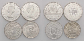 WAHRLOTTI - Estere CANADA - Dollaro 1963 e 1964, Italia 1000 lire 1970, Spagna 12 euro 2003, lotto di 4 monete
 

qFDC