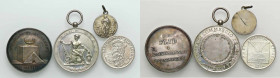 WAHRLOTTI - Medaglie Estere VARIE - Lotto di 4 medaglie/gettoni in AG, gr. 36,20
 

med. SPL