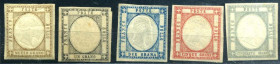 WAHRAREA ITALIANA - PROVINCE NAPOLETANE - Antichi Stati 1861 effigie di Vitt. Em. II - valori della serie - (17/24) - Cat. 2000
 

NL
