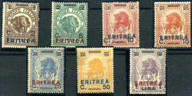 WAHRAREA ITALIANA - SOMALIA - Colonie e possedimenti 1926 Soprastampati - (73/80) - Manca il 20 cent. (77) - Cat. 400
 

NN