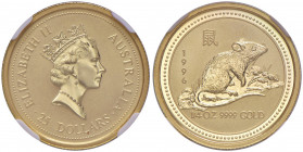 AUSTRALIA Elisabetta II (1952-) 25 Dollari 1996 - AU In slab NGC MS68 numero 5775475-088.
FDC
