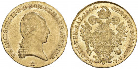 AUSTRIA Francesco II (1804-1819) Ducato 1806 A Vienna - Frühwald 464 AU (g 3,49)
SPL-FDC