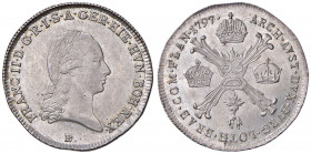 AUSTRIA Francesco II (1792-1835) Quarto di Tallero 1797 B - KM 60 AG (g 7,32)
FDC