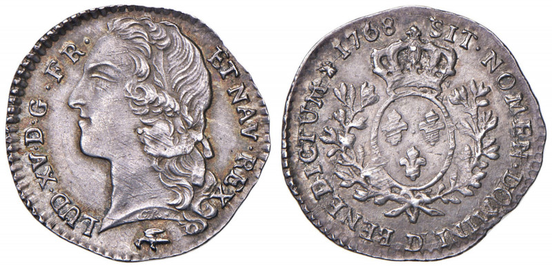 FRANCIA Luigi XV (1715-1774) Un decimo di Ecu 1768 D - KM 511.6 AG (g 2,94)
qFD...