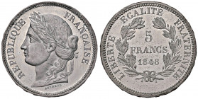 FRANCIA Seconda Repubblica (1848-1852) 5 Franchi 1848 Pattern - KM Pn68 MB (g 17,05) R
FDC