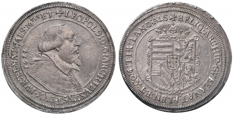 GERMANIA Ensisheim Leopoldo V (1619-1632) Tallero 1622 - Dav. 3347 AG (g 28,61) ...