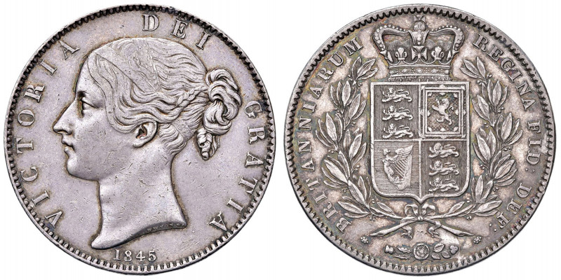 INGHILTERRA Vittoria (1836-1901) Corona 1845 - KM 741 AG (g 28,33)
qSPL