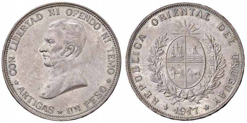 URUGUAY Peso 1917 - KM 23 AG (g 25,03)
qFDC