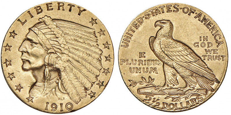 USA 2,50 Dollari 1910 - KM 128 AU (g 4,18)
BB
