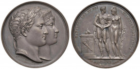 MEDAGLIE DI ETA’ NAPOLEONICA Medaglia 1810 Matrimonio di Napoleone e Maria Luisa d’Austria - Bramsen 954 - Opus: Andrieu, Jouannin, Denon - AG (g 17,8...
