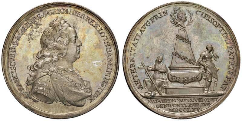 ASBURGO Francesco I di Lorena (1708-1765) Medaglia 1765 - Montenuovo 1948 AG (g ...