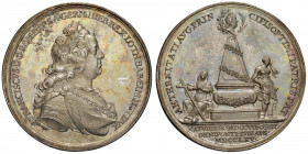 ASBURGO Francesco I di Lorena (1708-1765) Medaglia 1765 - Montenuovo 1948 AG (g 35,11 - Ø 45 mm) R Conservazione eccezionale! Per la morte dell'impera...