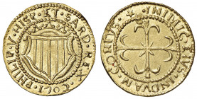 CAGLIARI Filippo V (1700-1719) Scudo d’oro 1702 - MIR 93/2 AU (g 3,24) R
FDC