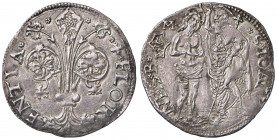FIRENZE Repubblica (Sec. XIII-1532) Barile da 10 Soldi di Quattrini bianchi - MIR 72/9 AG (g 3,30) Simbolo Mariotto di Piero di Brancazio Rucellai (15...