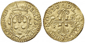 FIRENZE Cosimo I de’ Medici (1537-1574) Scudo d’oro - MIR 115/3 AU (g 3,34) Minime limature sul bordo.
qSPL