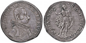 FIRENZE Ferdinando II (1621-1670) Piastra 1635 - MIR 292/6 (il millesimo solo al R/) AG (g 32,40) RR Graffietto nel campo.
SPL