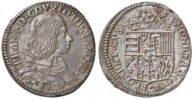 FIRENZE Nicolò Francesco di Lorena (1634-1635) Testone 1635 - MIR 319/2 AG (g 8,67) RR Esemplare di conservazione eccezionale per questo tipo di monet...