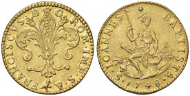 FIRENZE Francesco II (1737-1765) Ruspone 1748 - MIR 359/2 AU (g 10,30)
BB+