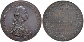FIRENZE Pietro Leopoldo I (1765-1790) Medaglia 1784 per il Collegio laico in Vallombrosa - Opus Luigi Siries - Turricchia 25 AE (g 79,58 - Ø 55 mm) Ri...