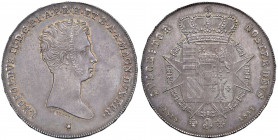 FIRENZE Leopoldo II (1824-1859) Francescone 1841 - MIR 448/6 AG (g 27,40) RR Bellissima patina.
SPL+/qFDC