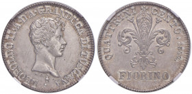 FIRENZE Leopoldo II di Lorena (1824-1859) Fiorino 1842 - MIR 452/5 AG R In slab NGC numero MS64 2086482-066.
FDC