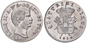 FIRENZE Leopoldo II di Lorena (1824-1859) 10 Quattrini 1858 - MIR 461 MI (g 1,89)
FDC