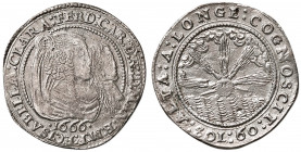 MANTOVA Isabella Clara d'Austria (1665-1669) 60 soldi 1666 - MIR 723 MI (g 11,72) R
SPL-FDC