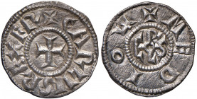 MILANO Carlo Magno (774-814) Denaro - MIR 4/1; Crippa 4/A AG (g 1,62) RR Conservazione eccezionale per questo tipo di moneta.
qFDC