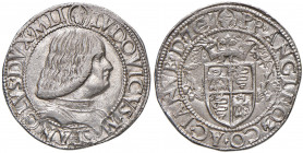 MILANO Ludovico Maria Sforza detto il Moro (1494-1499) Testone - MIR 229 AG (g 9,59)
 SPL-FDC