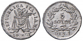MILANO Repubblica italiana (1802-1805) Progetto del 5 Soldi 1804 Anno III Bordo liscio - Luppino PP 880 Stagno (g 1,03) RRRR
SPL-FDC