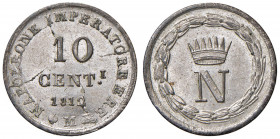 MILANO Napoleone I Re d'Italia (1805-1814) 10 Centesimi 1812 - Gig. 201 MI (g 2,00)
FDC
